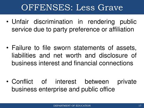 less grave offenses